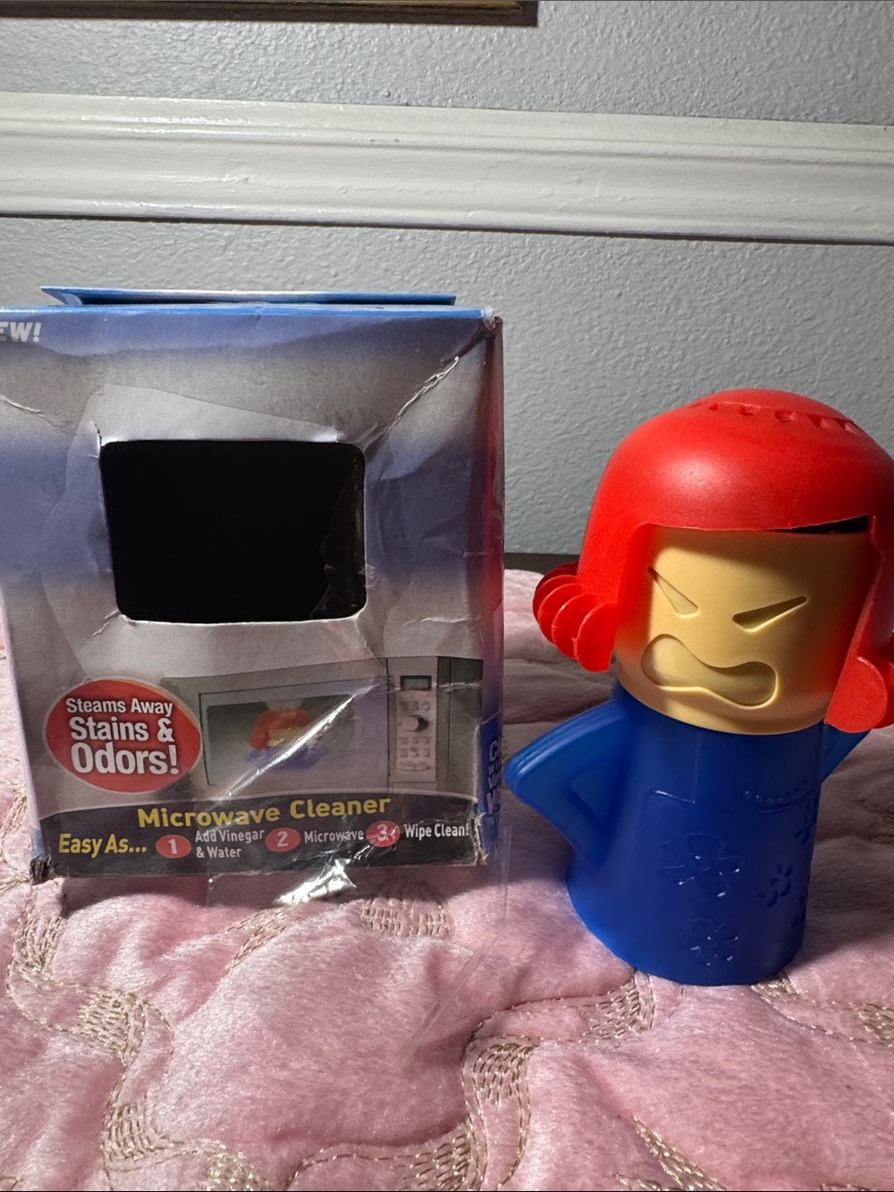 Microwave Cleaner Steam Cleaner - Blue and Red